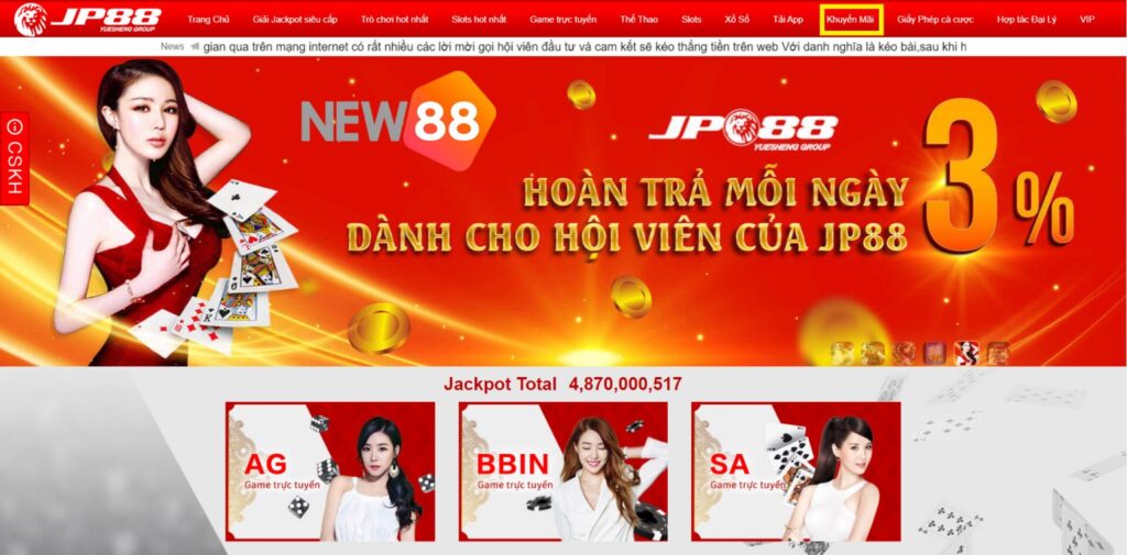 Trang web chơi game trực tuyến cấp Jj88 - Jj88